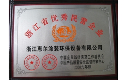 2009年省（shěng）優秀民營企業