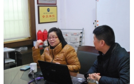 Shouyun Jiao(the daughter of Yulu Jiao) visit our comanny and spread positive energy