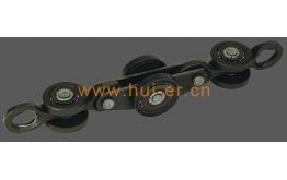 Double chain plate single guide wheel chain